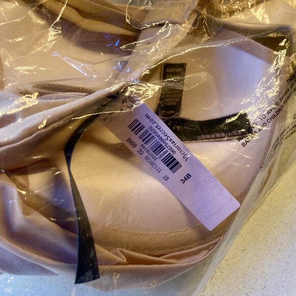 Victoria’s Secret Very Sexy Push Up Bra Nude Size 34B New With Tags & Packaging - Picture 12 of 14